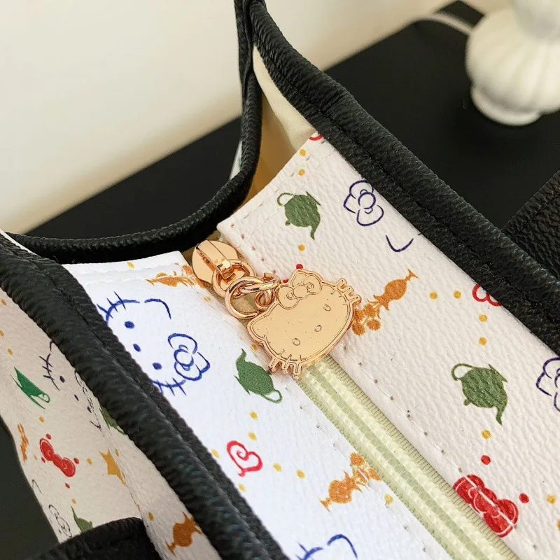 Hello Kitty jaunu modes vienkārša kvadrātveida somas cute karikatūra drukāšanas grims mazgāt uzglabāšanas soma, roku uzskaites māmiņa soma sieviešu soma3