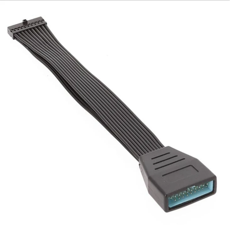 JAUNS-2gab Mazo Mini USB 3.0 19/20Pin Iekšējā Pagarināšanu Galvenes Adaptera Kabelis USB 20Pin pagarinātāja Par Mātesplati 15Cm3