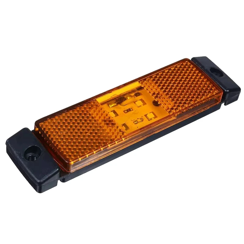 10 Gab. 10V-24V 4 LED Amber Kravas automašīnu Sānu Gabarītgaismas Lukturi pakaļējie Lukturi Piekabes Kravas Van Piederumi0