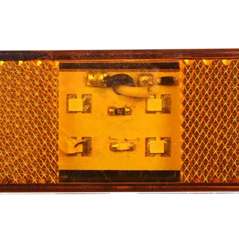 10 Gab. 10V-24V 4 LED Amber Kravas automašīnu Sānu Gabarītgaismas Lukturi pakaļējie Lukturi Piekabes Kravas Van Piederumi2