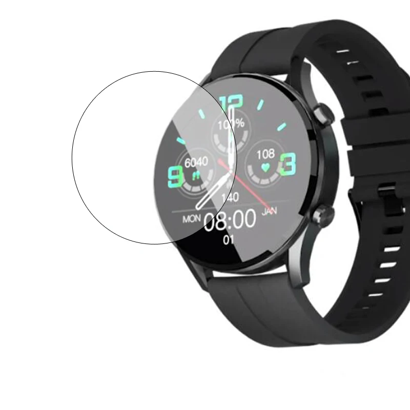 Smartwatch Rūdīta Stikla Ar Aizsargplēvi Aizsargu Xiaomi Imilab Smart Skatīties W12 Sporta Full Screen Protector Segumu Piederumi0