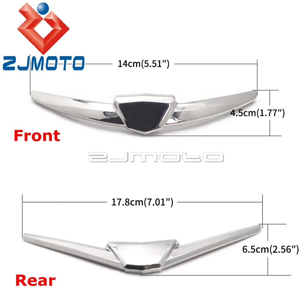 2x Chrome Priekšējais/Aizmugurējais Spārns Aptecētājs Apdare Gadījumā, Honda Goldwing GL1800 GL 1800 2018 2019 2020 2021 MudGuard Svārki Dekoratīvie5
