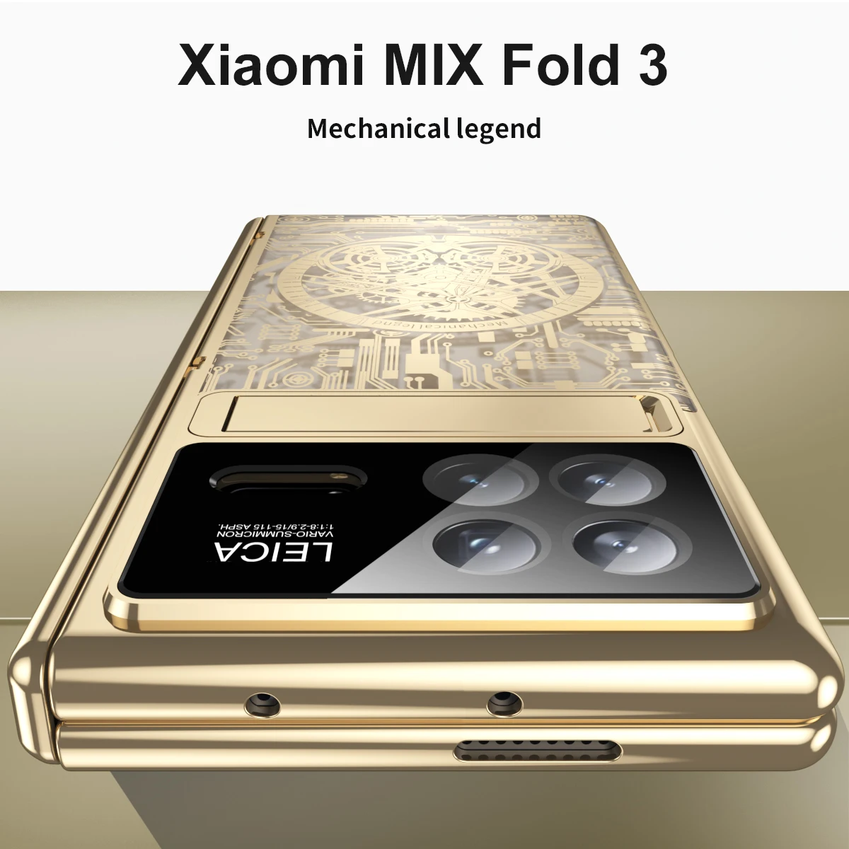Par Xiaomi Samaisa Reizes 3 5G Telefonu Gadījumā Mehāniskās Galvanizācijas Caurspīdīgu Plecu Aizsardzība, Anti-piliens Vāciņu Mi Maisījums Fold32