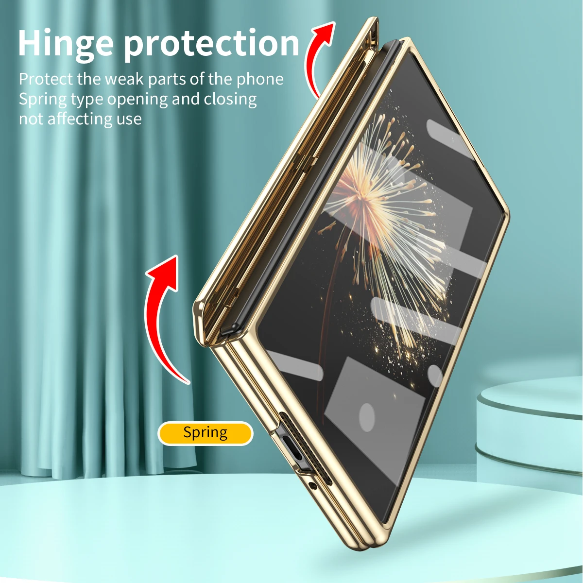 Par Xiaomi Samaisa Reizes 3 5G Telefonu Gadījumā Mehāniskās Galvanizācijas Caurspīdīgu Plecu Aizsardzība, Anti-piliens Vāciņu Mi Maisījums Fold34