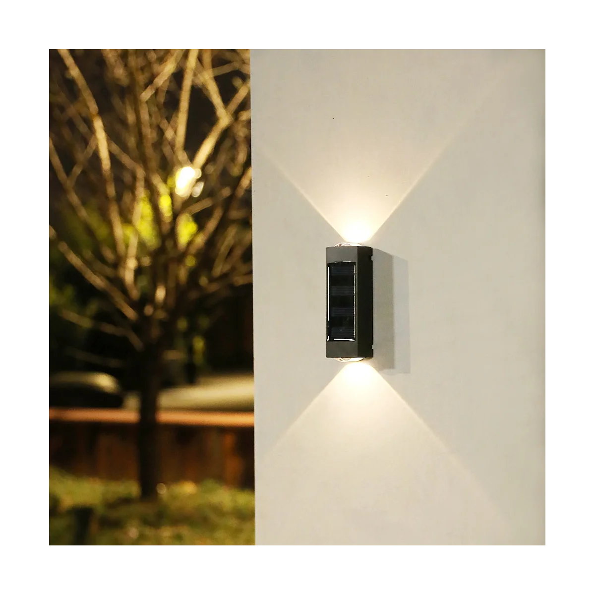4GAB Saules Lampas Āra LED Apgaismojums Ūdensnecaurlaidīgs Dārza Dekorēšana Balkons Pagalmā, Ielas, Sienas Lampas, Dekori Dārza Gaismas0