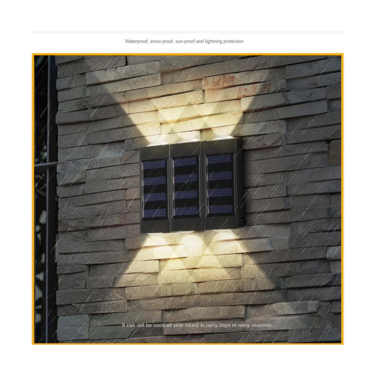 4GAB Saules Lampas Āra LED Apgaismojums Ūdensnecaurlaidīgs Dārza Dekorēšana Balkons Pagalmā, Ielas, Sienas Lampas, Dekori Dārza Gaismas3