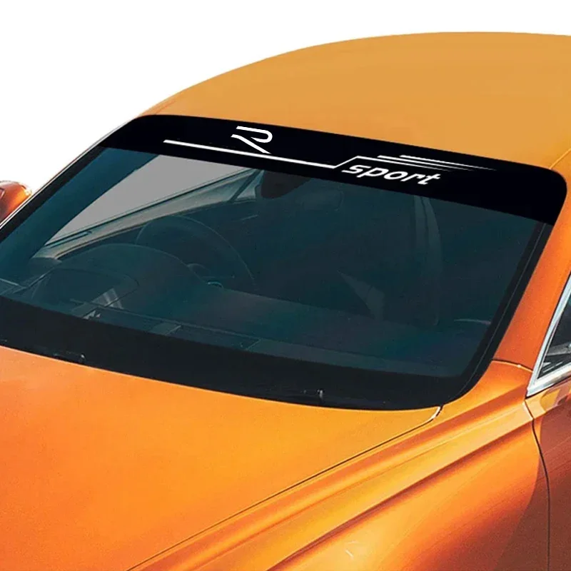 Auto Sānu Logu Uzlīmes Vējstikla Sporta Uzlīmes VW Touareg R Tiguan Jetta Logo Vinila Plēve Auto Ūdensizturīgs Dekoru Ārpuse1