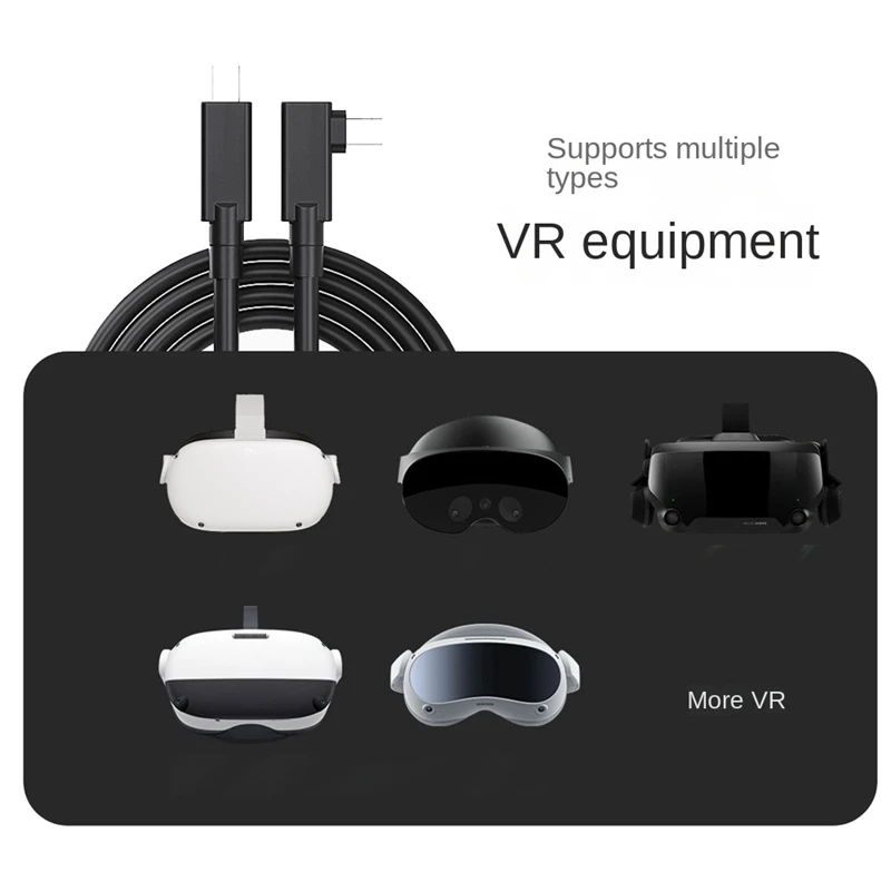 Austiņas VR Kabeļu Saites Virtuālā Realitāte Tips-C USB 3.2 Kabelis Oculus Pico 44