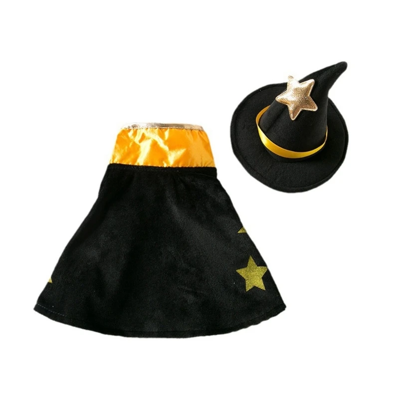 Pet Suņiem Halloween Kostīms, Uzvalks Modes Kaķis Puse Apģērbs Raganu Cepure Jauki Apmetnis2