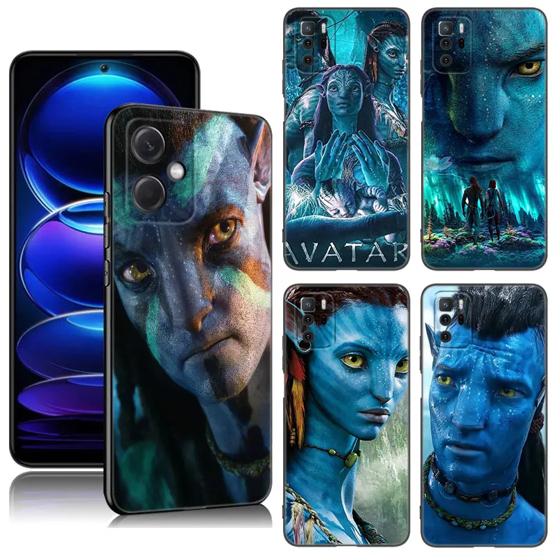 Avatar Filmu Phone Gadījumā Xiaomi Redmi Piezīme 10 11 11S 12 4G 8 9 11E 11T Pro Plus 10T 5G 8T 9S 10S 12S Melns Silikona Vāciņš0