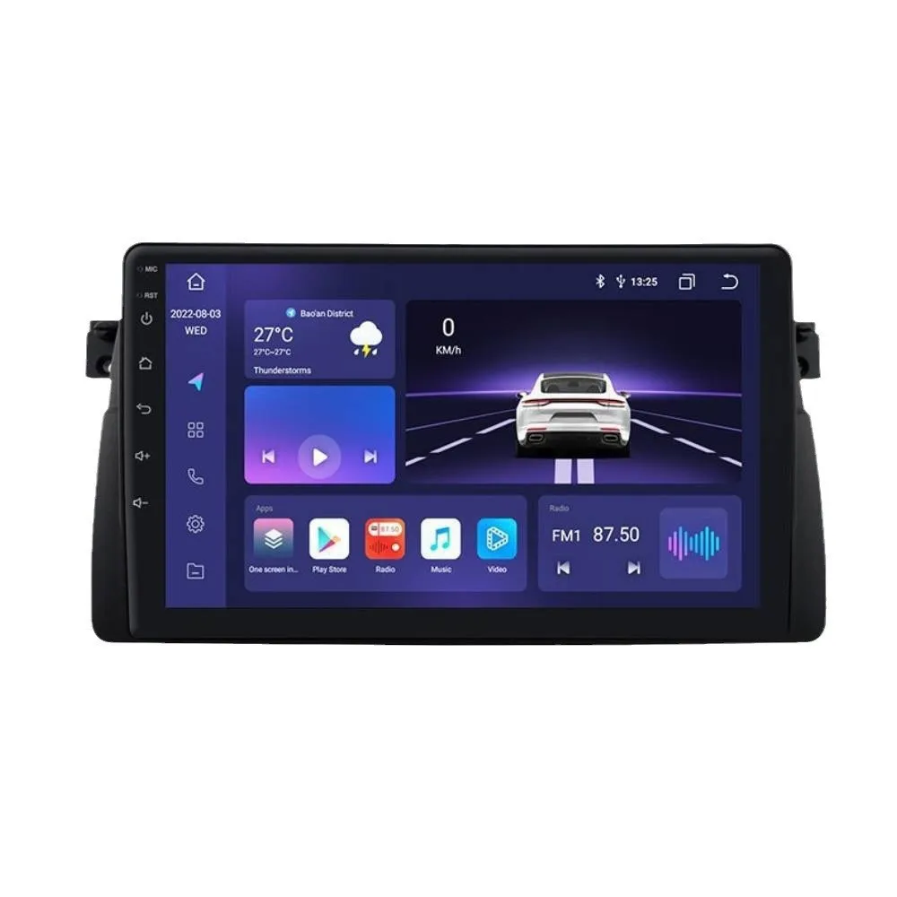 Android Navigācijas ir piemērots 99-05 BMW E46 universāls rāmi automašīnas centrālo kontroles Bluetooth Navigator mašīna4