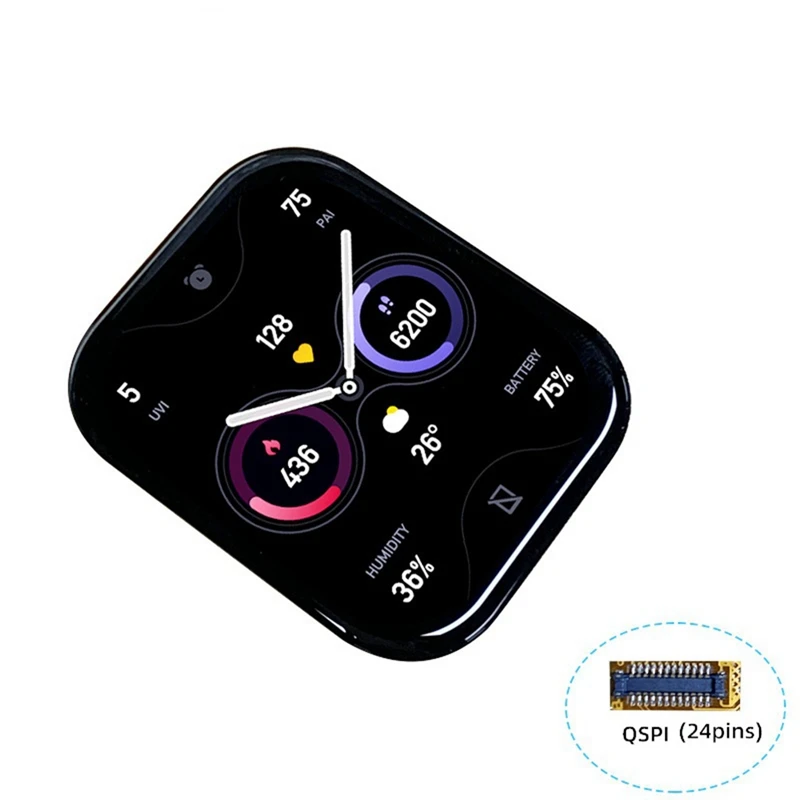 1.96 Collu Ekrāns 410X502 Rezolūcija QSPI AMOLED Displeju, Lai Smartwatch Smart Ierīces Smart Valkājamas Ierīces Viegli Izmantot2