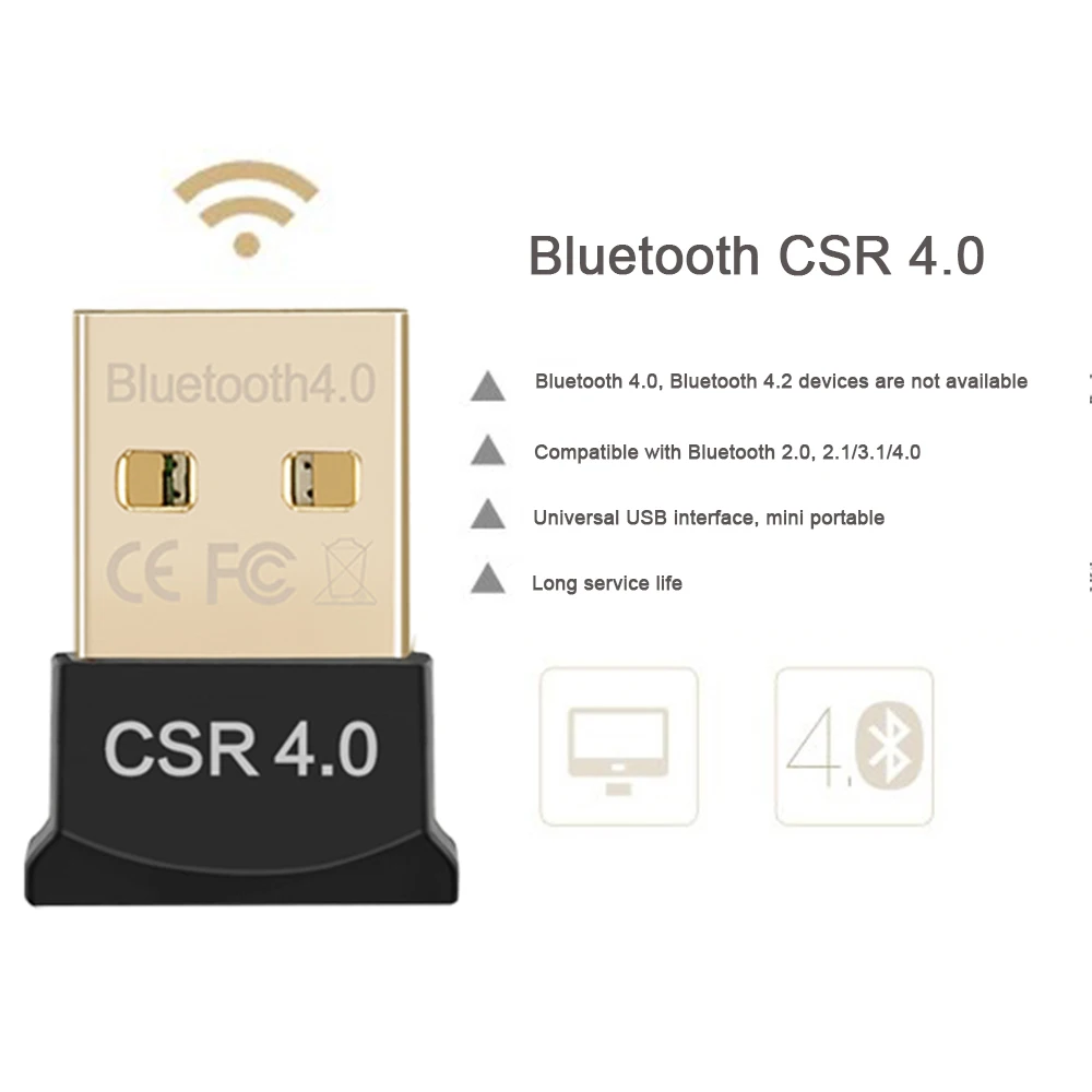 Bluetooth-savietojams Adapteris V4.0 KSA Bezvadu Mini USB Dongle 4.0 Raidītāju Datora, DATORU, Klēpjdatoru Win XP Vista7/ 8/101