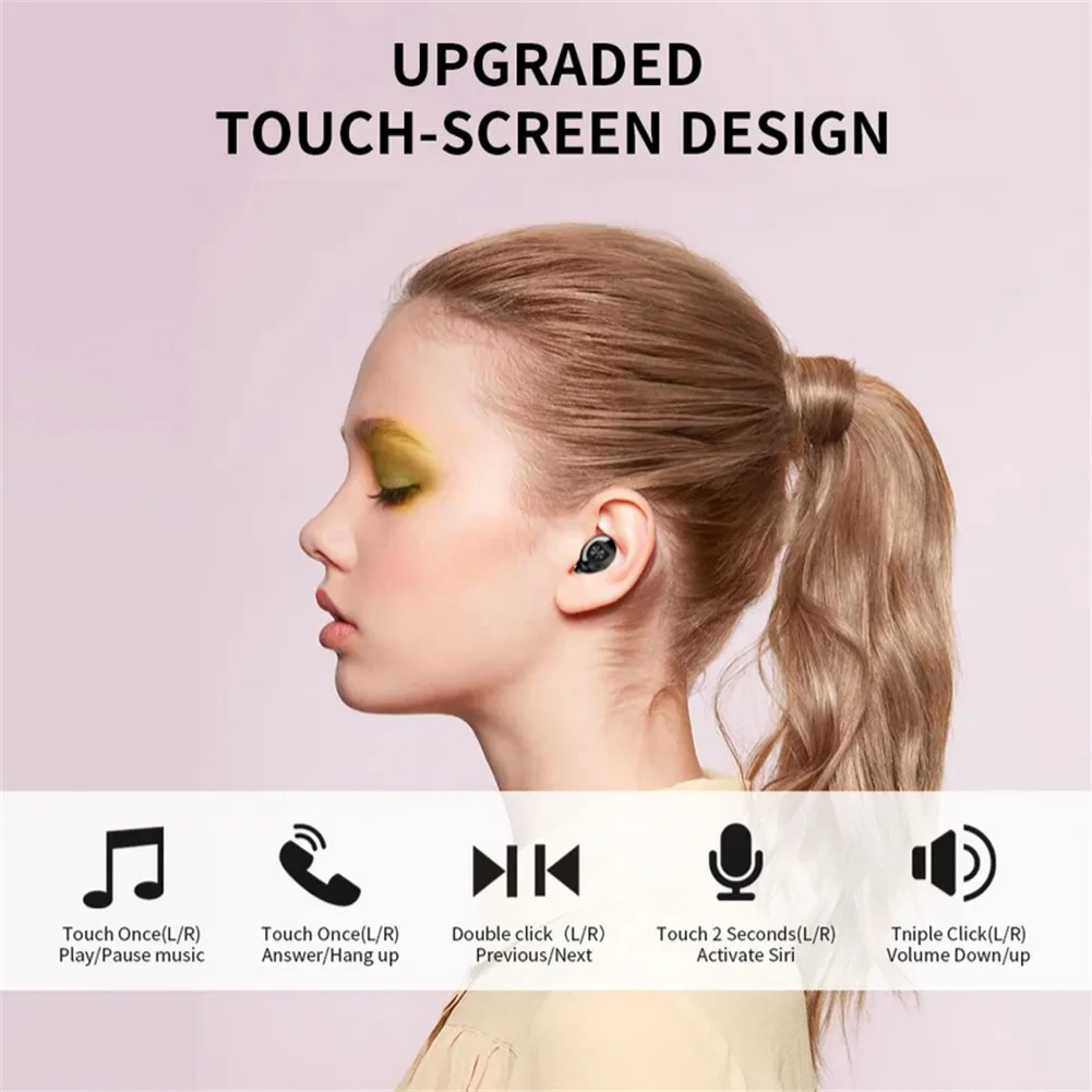 XG8 Wireless Touch Earbuds Trokšņu Slāpēšanas Ausu Austiņas Miega Austiņas IOS, Android viedtālruņi3