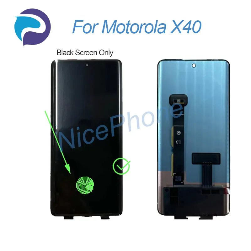 par Motorola X40 LCD Ekrāns + Touch Digitizer Displejs 2400*1080 XT2301-5 Moto X40 LCD Ekrānu1