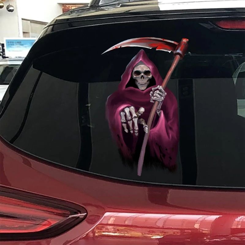 Halloween Šausmu Galvaskauss, Auto Stiklu Stikla Uzlīme Šausmu Spoku Galvas Aizmugurējā Loga Dēmons Uzlīmes Automašīnas Ārējo Apdari Piederumi2