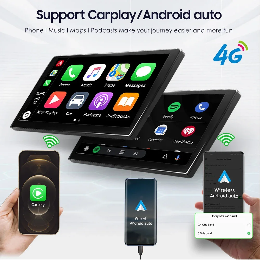 Android 12 Sistēmas Auto Ekrāns, Multimediju Atskaņotājs, Audi A4 A5 S4, S5, 2009-2016 GPS Navigācijas Multimediju Stereo 4G WiFi CarPlay2
