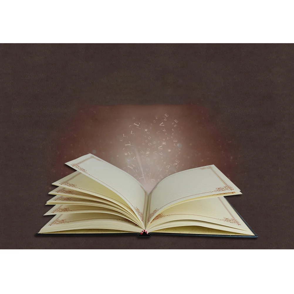 Eiropas Grāmatiņa Iedomātā Segtu Notepad: Tukšs Rakstot Vēstnesis Grāmatu Dekoratīvās Albumu Grāmatiņa DIY Albums Grāmatiņa Melnā Zelta3