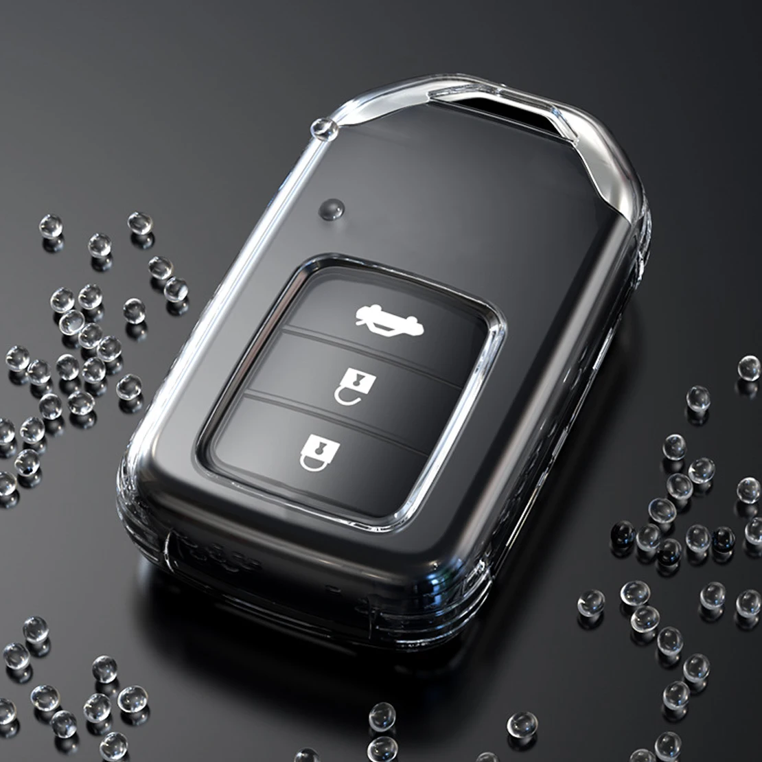 Smart Atslēgas Fob uz Lietu Turētājs, der Honda Civic Accord CRV Hibrīda HR-V Odyssey Izmēģinājuma Ridgeline Ieskatu 2020 2021 Skaidrs, TPU1
