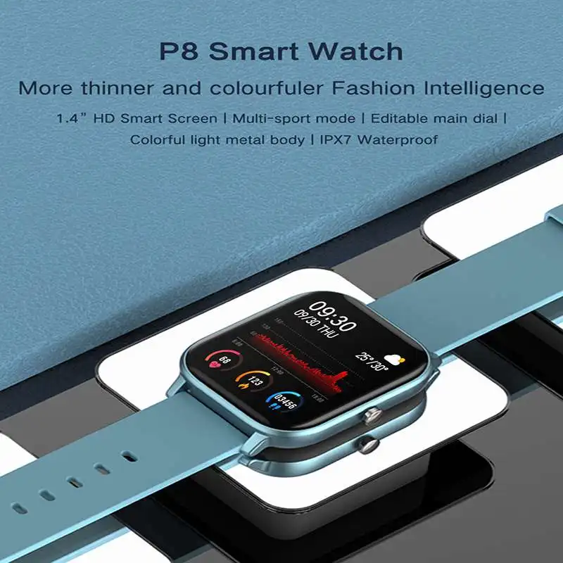 P8 Smart Watch Sievietes Vīrieši ar skārienekrānu Sporta Smartwatch Sirdsdarbības Ātrums, asinsspiediens Pulkstenis Bērniem Smartband Par amazfittings3
