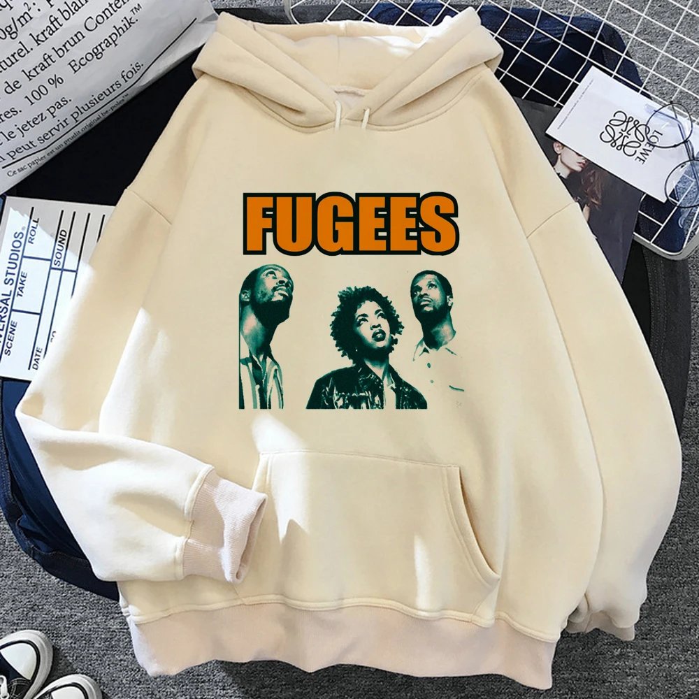 Fugees hoodies sieviešu 90s korejiešu stilā estētisku vintage apģērbs sieviešu vintage tracksuit5