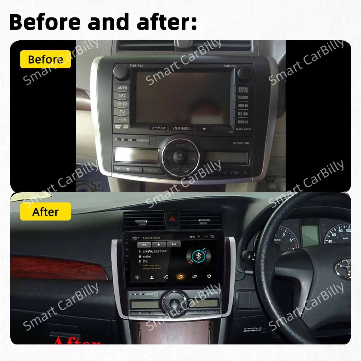 2 Din Android Auto Stereo Toyota Allion 2007-2015 Auto Radio skārienekrāns USB AUX GPS WIFI 4G Navigācijas Autoradio Galvas Vienības1