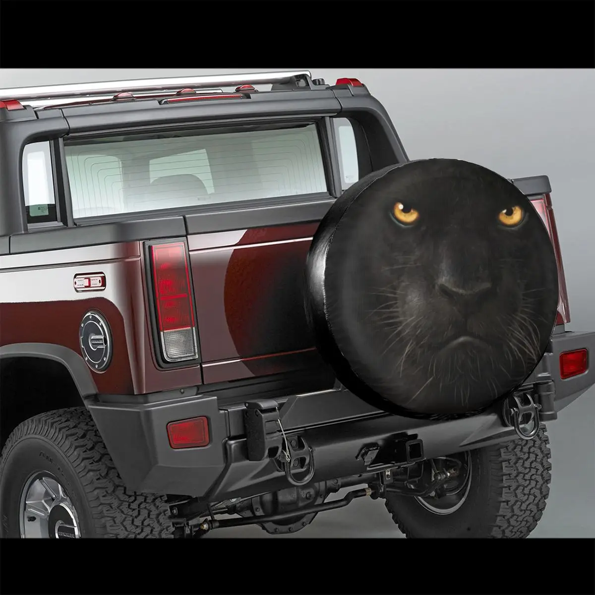 Black Panther Rezerves Riteņa Riepu Vāks Mitsubishi Pajero Dzīvnieku Putekļu Necaurlaidīgs Transportlīdzekļa Piederumi Auto1