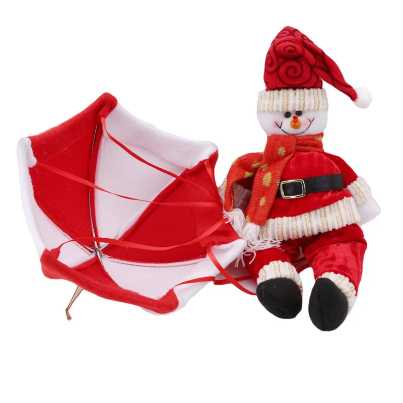 Ziemassvētku Lelle Izpletni Santa Claus, Sniegavīrs Mājas Griestu Rotājumi, Jaunā Gada, Ziemassvētku Iepirkšanās Mall Karājas Kulons Rotājumi4
