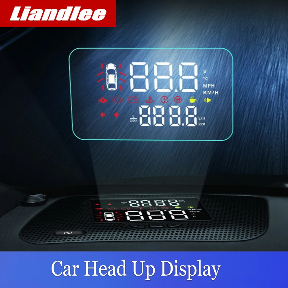 Infiniti QX80 2016-2023 Automašīnas Elektroniskās ierīces Head Up Displejs HUD Auto Plug Spēlēt ātruma pārsniegšanas Brīdinājums3