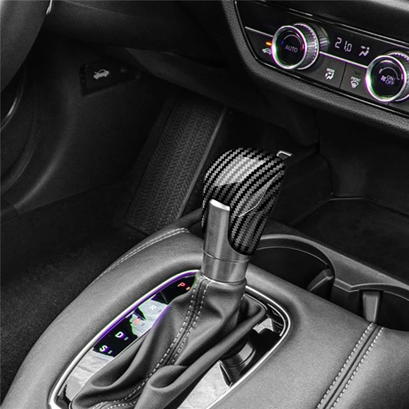 Par 2022. Honda ZRV ZR-V Civic Automašīnu Oglekļa Šķiedras Shift Poga Vāka Pārnesumu Galvas Vāka Apdare HRV HR-V ASV Izdevums3