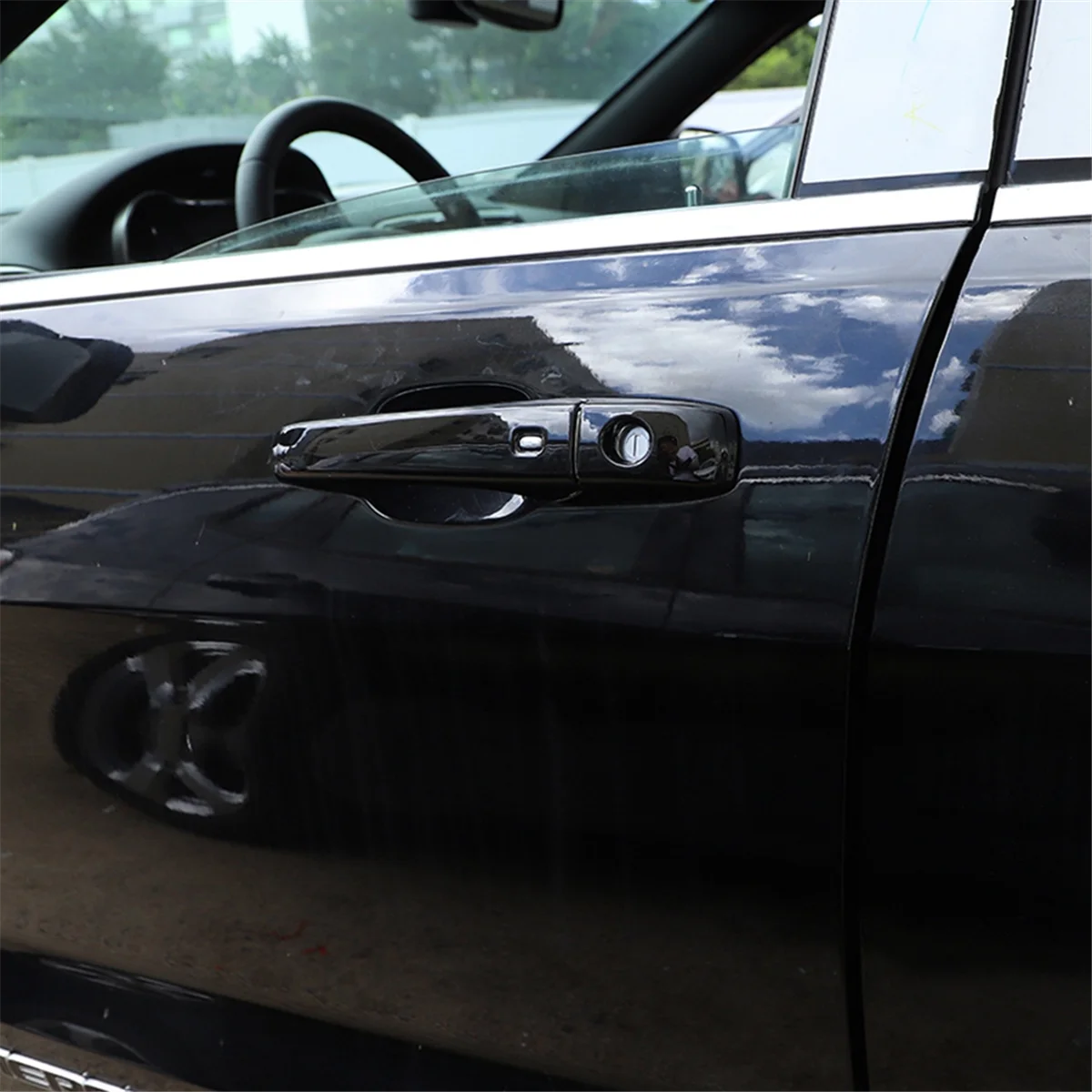 Jeep Grand Cherokee 2014. - 2020. Gadam Automašīnas Atpakaļskata Spoguļa Vāciņš Melns + Astes Gaismas Lampa Vāks + Ārējie Durvju Roktura Apdare2