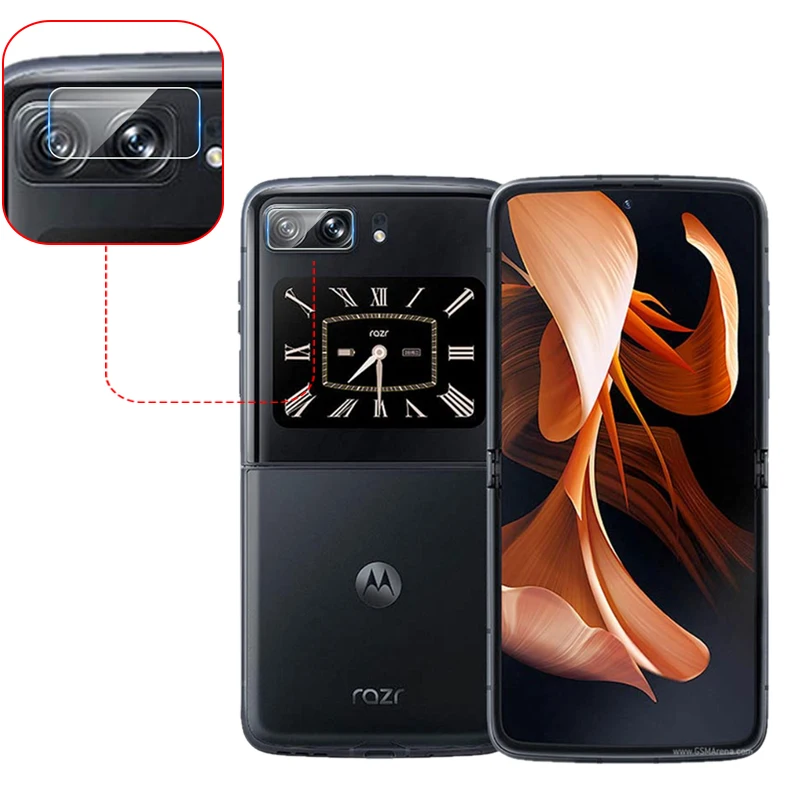 10Pcs Par Motorola Moto Razr 2022 HD Skaidrs, Ultra Slim Atpakaļ Aizmugurējās Kameras Objektīva Aizsargs Vāku Soft Rūdīts Stikls Aizsardzības Plēves1