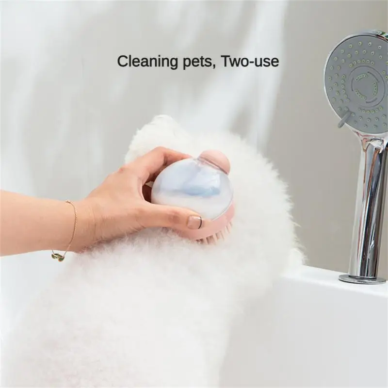 Minimālisma Stilā Šampūns Dušas Tīrīšanas Suka Nospiediet Šķidruma Multi-Funkcionālo Rokas Silikona Mīkstu Spalvu Masāža Galvas Suka2