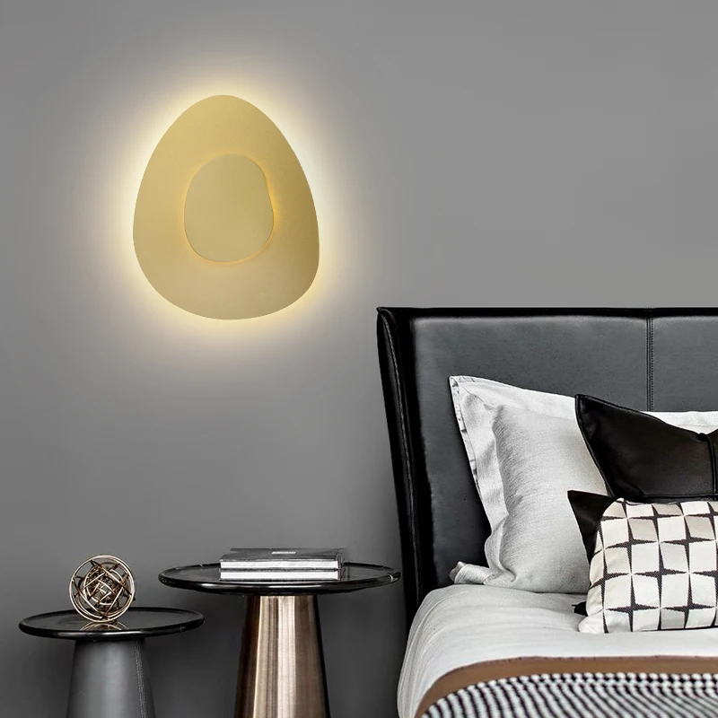 AFRA Moderna Interjera Sienas Lampas LED Radošo Vienkāršu Baltu Sconce Deg Mājas, Dzīvojamās Istabas, Guļamistabas, Koridora Interjers1