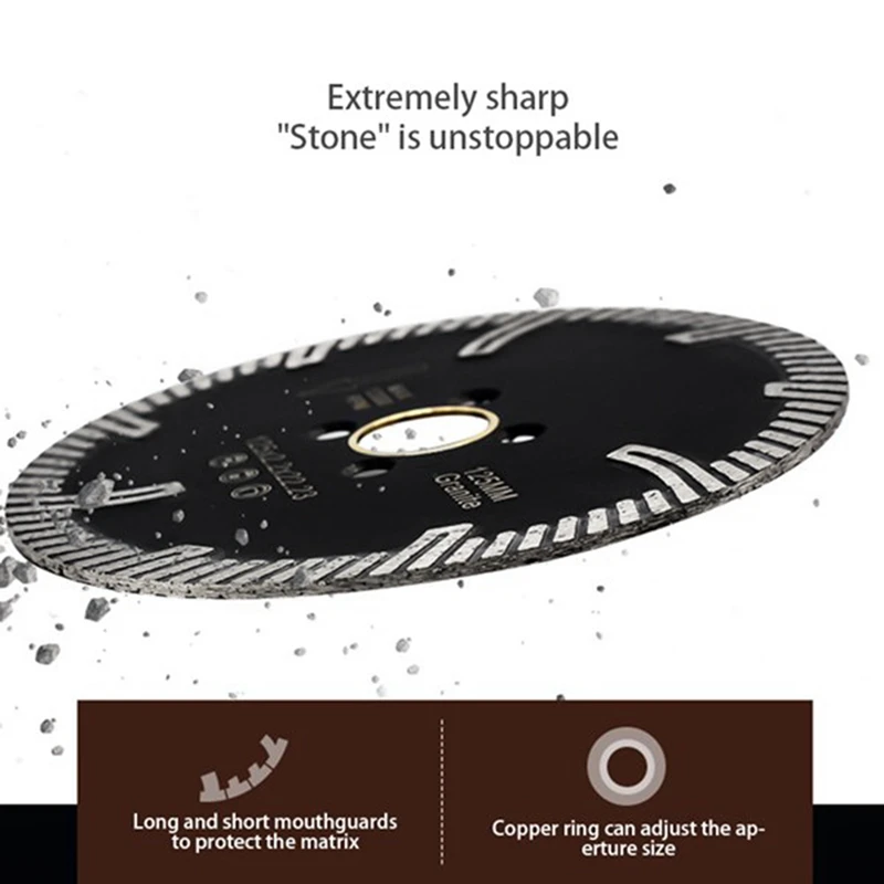 Karstā Nospiests Super Plānas Turbo Dimanta Zāģa Asmeni Keramikas Flīžu Griešanas Disku Granīta Dimanta ripzāģa Asmens 115Mm4