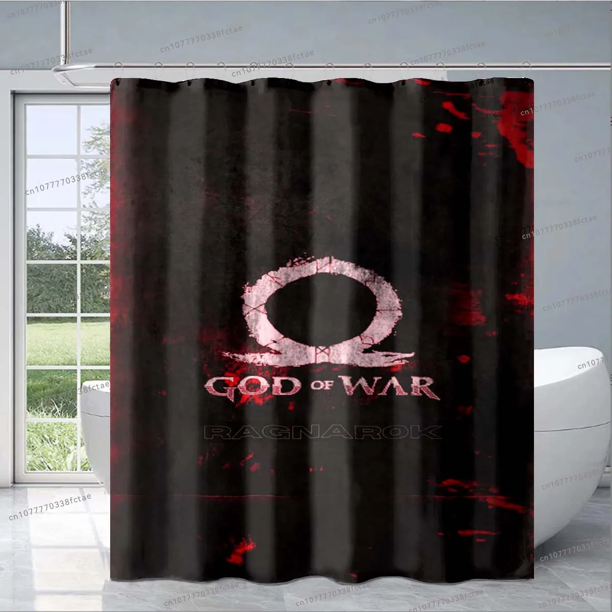 3D Spēle, Kara Dievs Dušas Aizkars Spēlētājs Apdare Vannas istaba Dušas Aizkars Pieaugušo Bērnu Vannas Dušas Aizkars Dzimšanas dienas Dāvana5