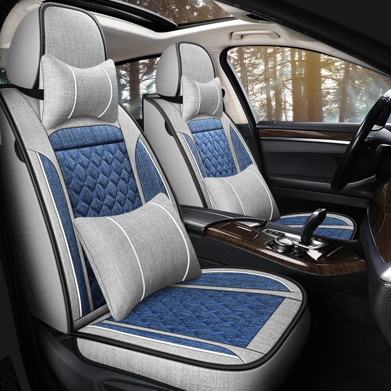 Universālas Luksus Linu Auto Sēdekļa Vāks Buick Visi modeļi Anklāvu Cascada Encore Lakrosa Excelle Regal Auto Piederumi Interjera2