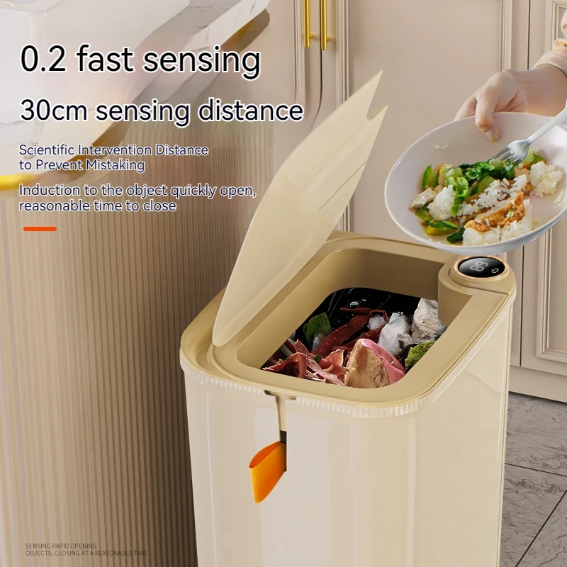 Mājas Gudra Atkritumu Urnas Automātisko Sensoru Dzīvojamā Istaba Vannas Istaba Virtuves Atkritumu Tvertne Ar Vāku Smaku Novēršana3