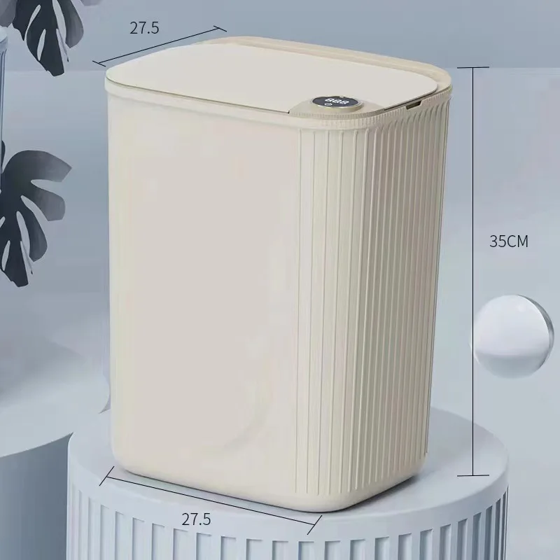 Mājas Gudra Atkritumu Urnas Automātisko Sensoru Dzīvojamā Istaba Vannas Istaba Virtuves Atkritumu Tvertne Ar Vāku Smaku Novēršana4