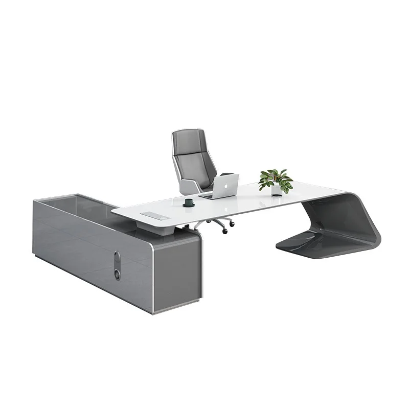Personalizētu modes biroja galda Vienkāršu mūsdienu boss desk Manager galda ar uzglabāšanas kamera3