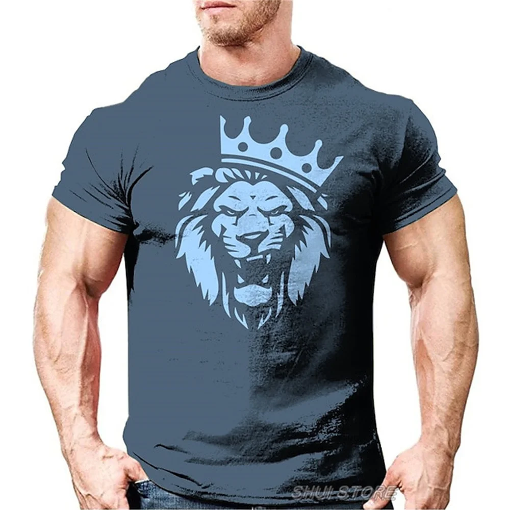 2023 Jaunu Vīriešu Lielgabarīta T-Krekls 3D Drukas Īsām Piedurknēm Tee Grafiskais Apkalpes Kaklu, Tīģeris Dzīvniekiem, vīriešu apģērbu Harajuku streetwear Topi0