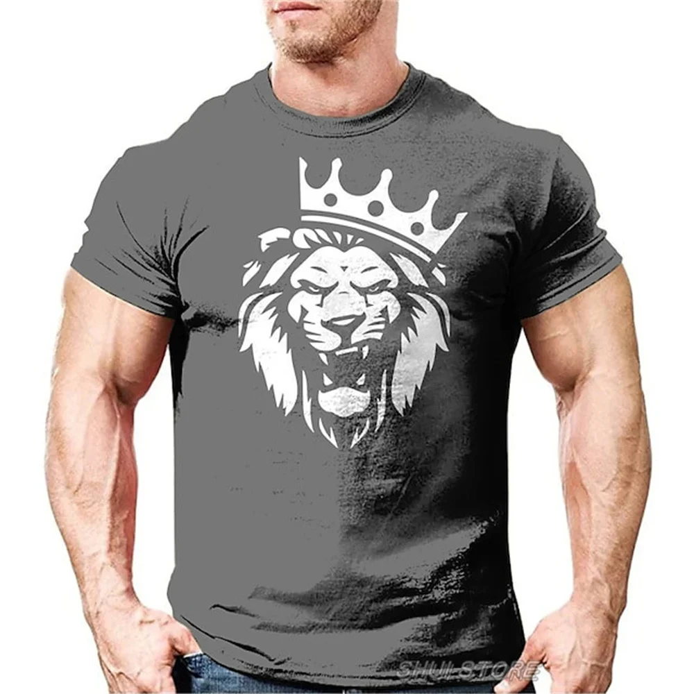 2023 Jaunu Vīriešu Lielgabarīta T-Krekls 3D Drukas Īsām Piedurknēm Tee Grafiskais Apkalpes Kaklu, Tīģeris Dzīvniekiem, vīriešu apģērbu Harajuku streetwear Topi1