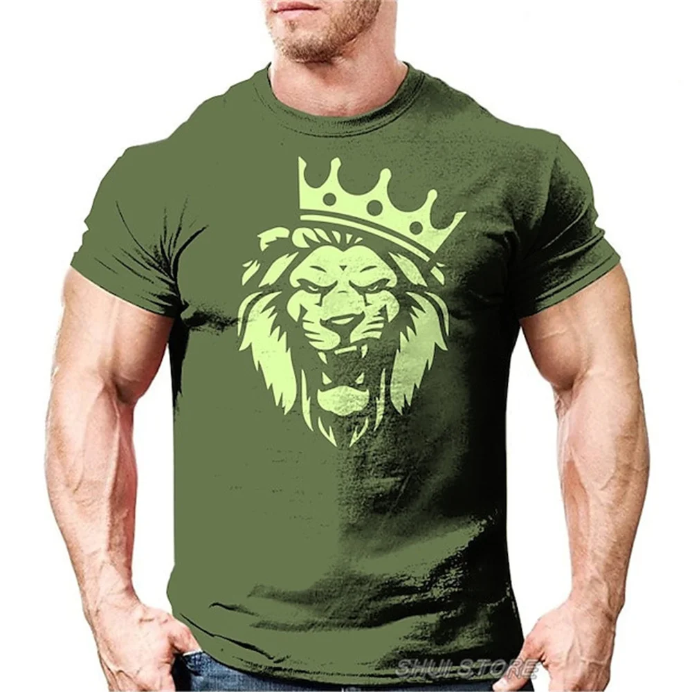 2023 Jaunu Vīriešu Lielgabarīta T-Krekls 3D Drukas Īsām Piedurknēm Tee Grafiskais Apkalpes Kaklu, Tīģeris Dzīvniekiem, vīriešu apģērbu Harajuku streetwear Topi3