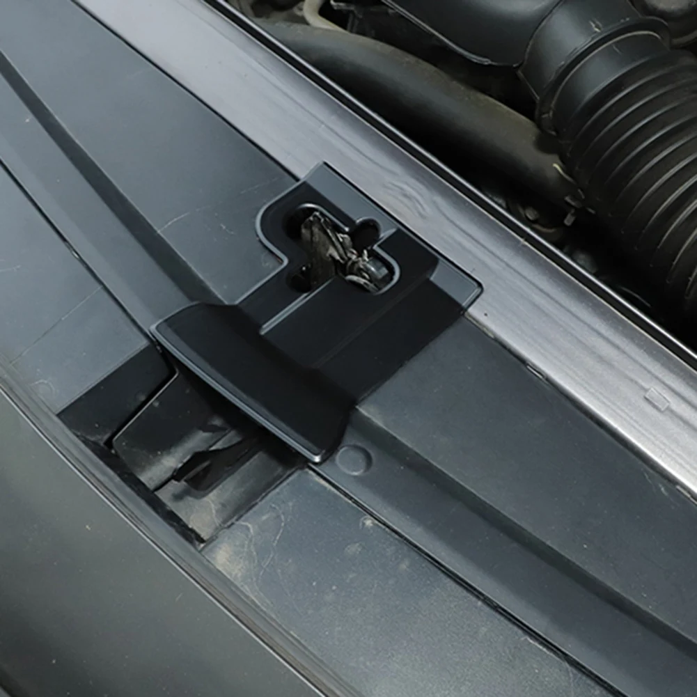 Melna Priekšējā Motora Pārsega Bloķēšanas Apdare Vāciņš Melns, par Dodge Challenger 2009-20214