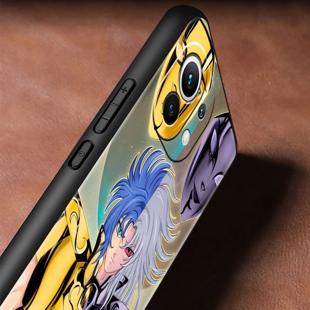 Saint Seiya Anime Gadījumā Xiaomi Mi 11 10T Pro 11es 9T 9 CC9, Ņemiet vērā, 10 Lite 5G Silikona Tālrunis Coque Melns Triecienizturīgs Mīksto Segumu4