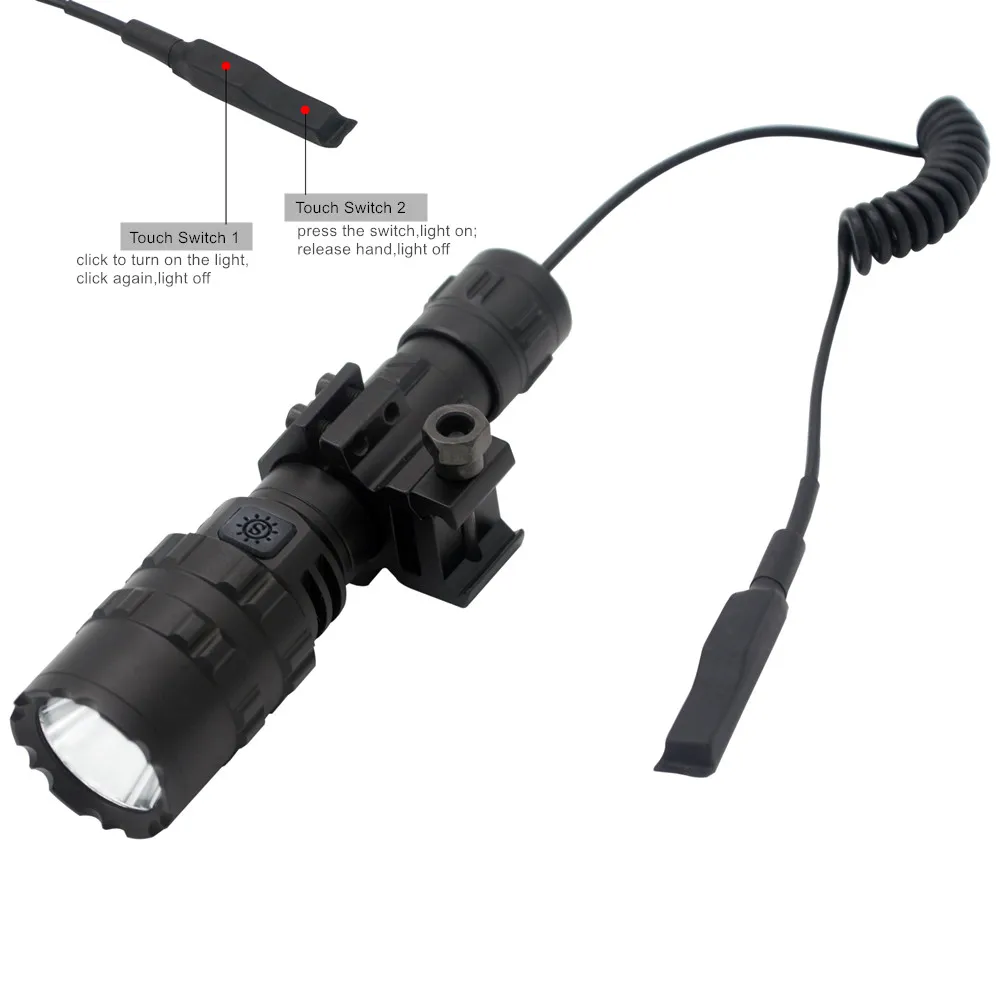 Augstas Lūmeni Profesionāla LED Lukturīti, Medībām Taktiskās Scout Lāpu Gaismas L2 USB Uzlādējams LED Ūdensizturīgs Fishlights2