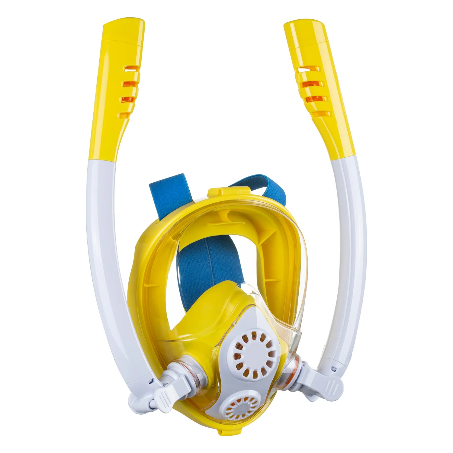 Bērnu Peldēšanas Maska Pilnu Sejas Snorkeling Ūdensizturīgs Atdzist Maska ar Siksnu Niršanu zem ūdens, Spēlējot Iekārtas4