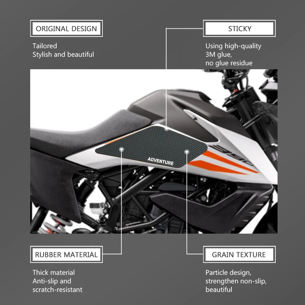 Jauns Kawasaki 390Adventure 390 Piedzīvojumu 2020 - 2023 2022 2021 Motociklu Tvertne Pad Aizsargs Decal Uzlīmes Gāzes Ceļgalu Saķeri1
