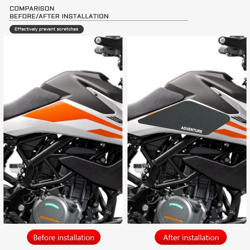 Jauns Kawasaki 390Adventure 390 Piedzīvojumu 2020 - 2023 2022 2021 Motociklu Tvertne Pad Aizsargs Decal Uzlīmes Gāzes Ceļgalu Saķeri2