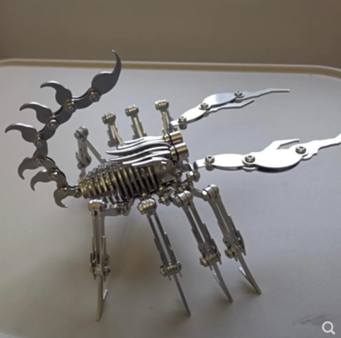 DIY Montāža Scorpion Modelis Mehāniskās Nerūsējošais Tērauds Statiskās 3d Puzzle Montāža Insektu Smadzeņu Dedzināšana Modeli, Radošu Rotājumi2